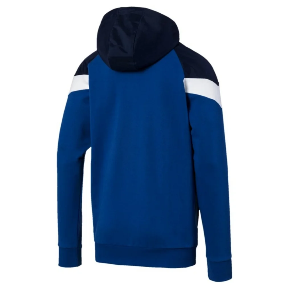 Puma Men's Iconic MCS Full Zip Hoodie Galaxy Blue
